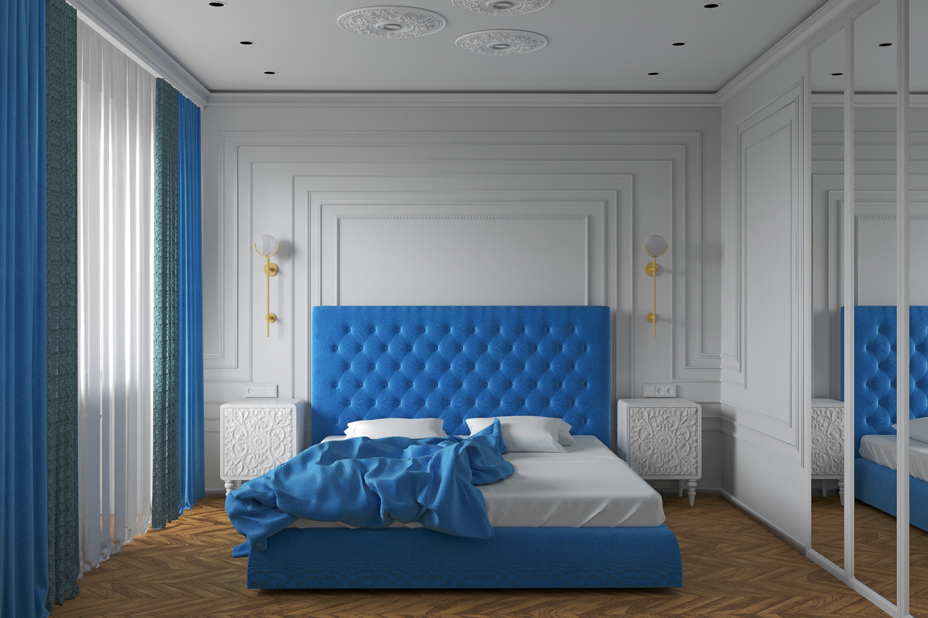 3D Спальня в современном стиле
